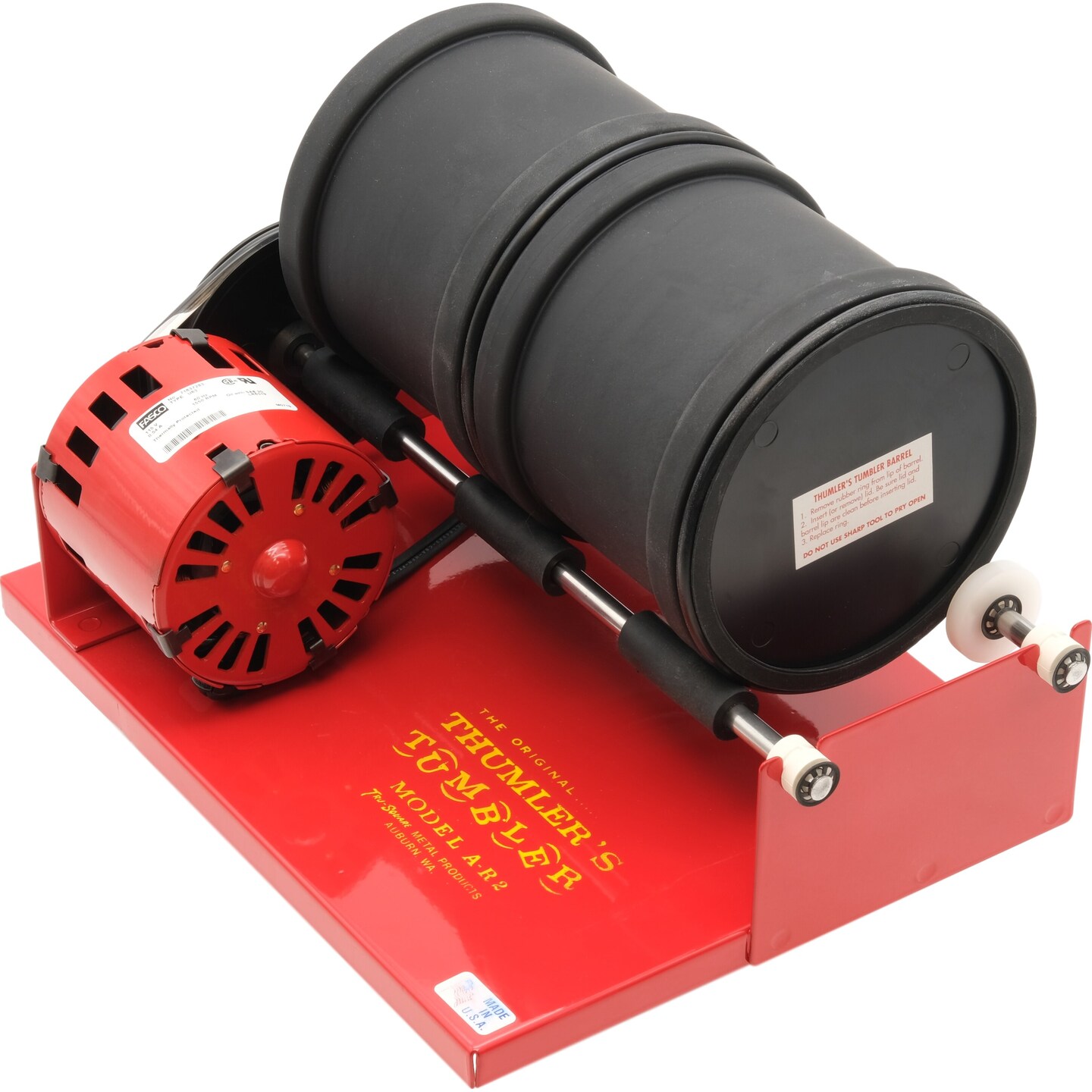 Two Thumler A-R2 Rotary Rock Tumbler 6lb Two Barrel Polisher Made In USA