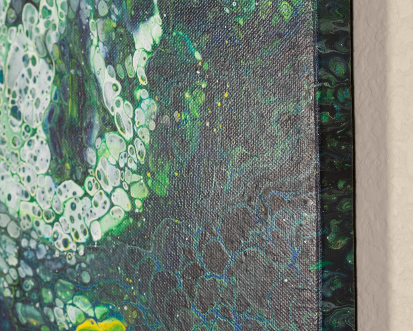 ORIGINAL Fluid Acrylic Pour Painting, 8x10 Canvas Wall Art