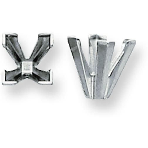 14K White Gold 4 Prong Princess V-End Setting 6mm