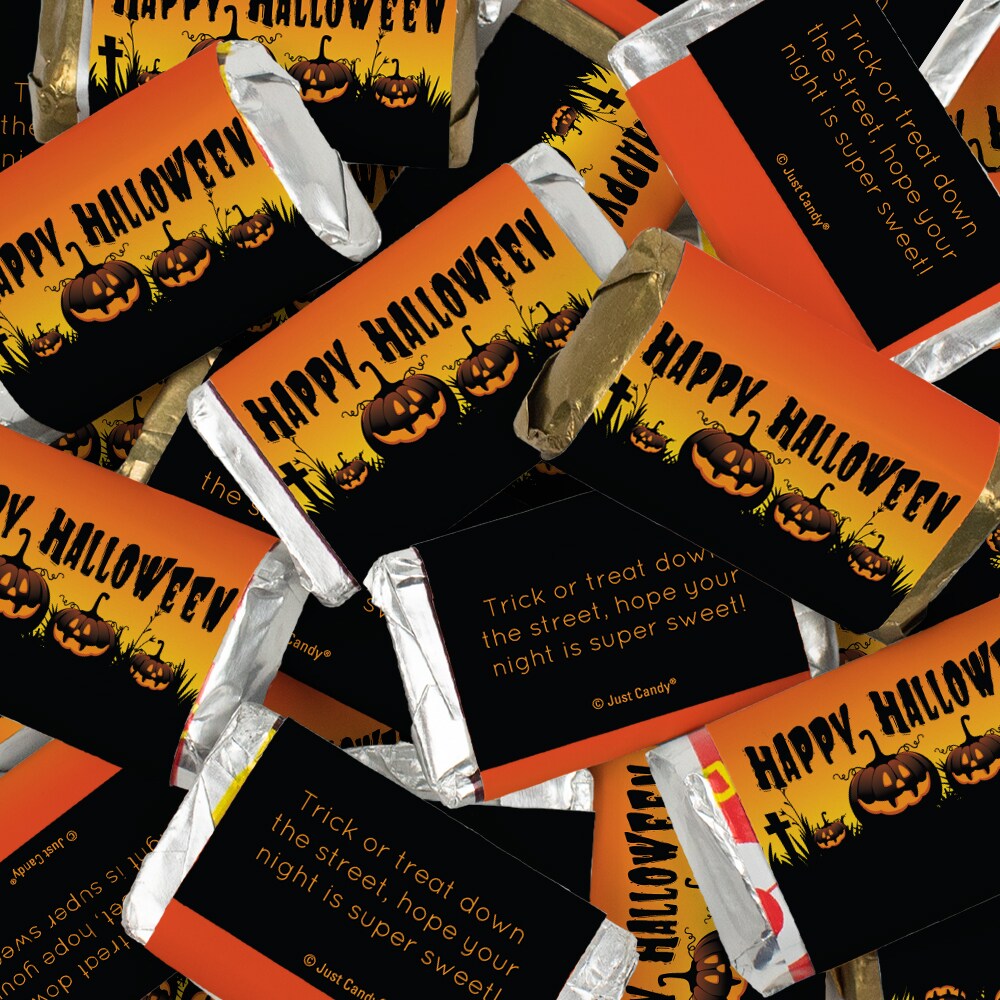 Halloween Candy Party Favors Hershey&#x27;s Miniatures Chocolate - Pumpkins