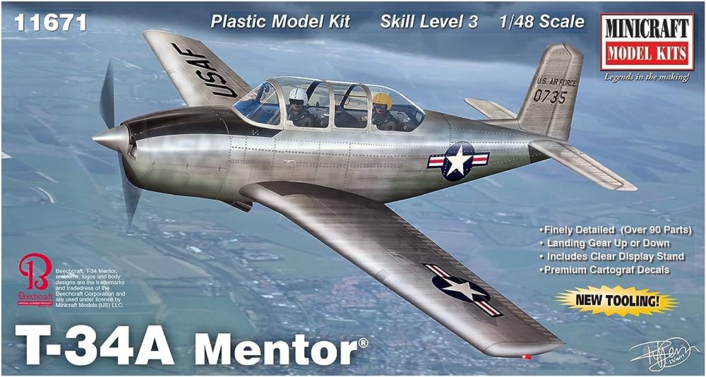 MiniCraft  1/48 T-34A/B Mentor Plastic Model