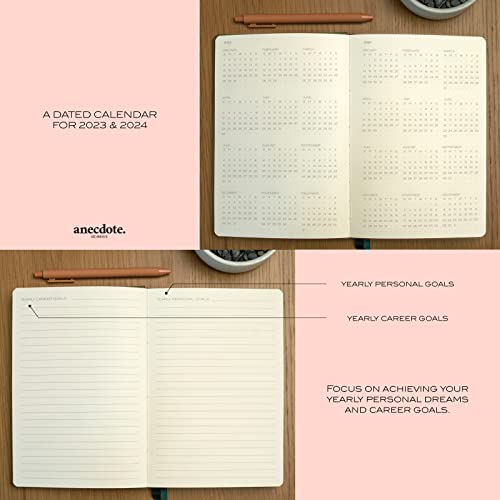 Anecdote 2023 Planner. A Daily, Weekly and Monthly Planner 2023. Achieve  Your Goals With This Weekly Planner, A5 size, Hardcover Agenda. Start  Anytime.