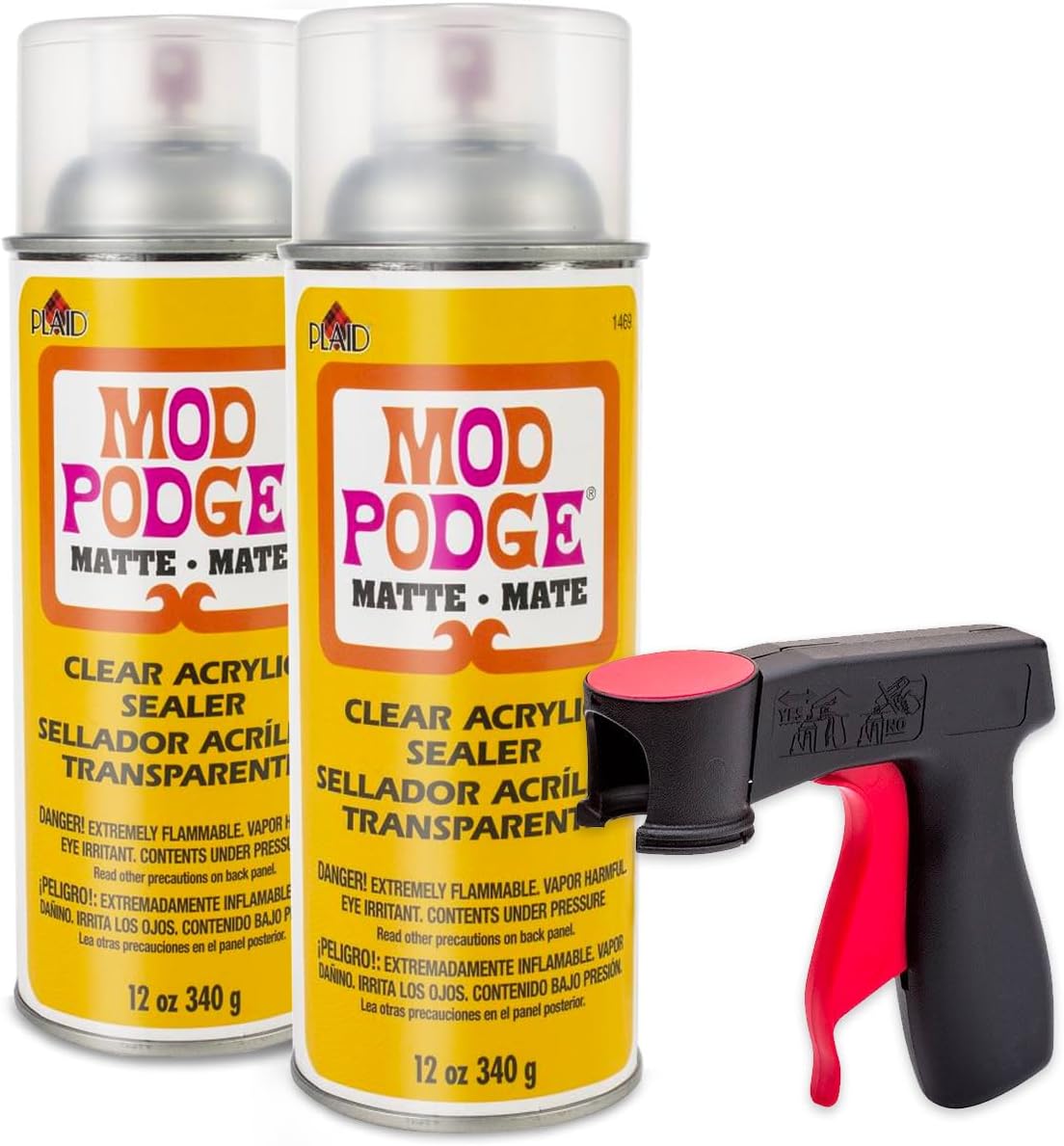Briesje ernstig Bevoorrecht Matte Mod Podge Spray Acrylic Sealer 2 Pack, Spray Can Handles | Michaels