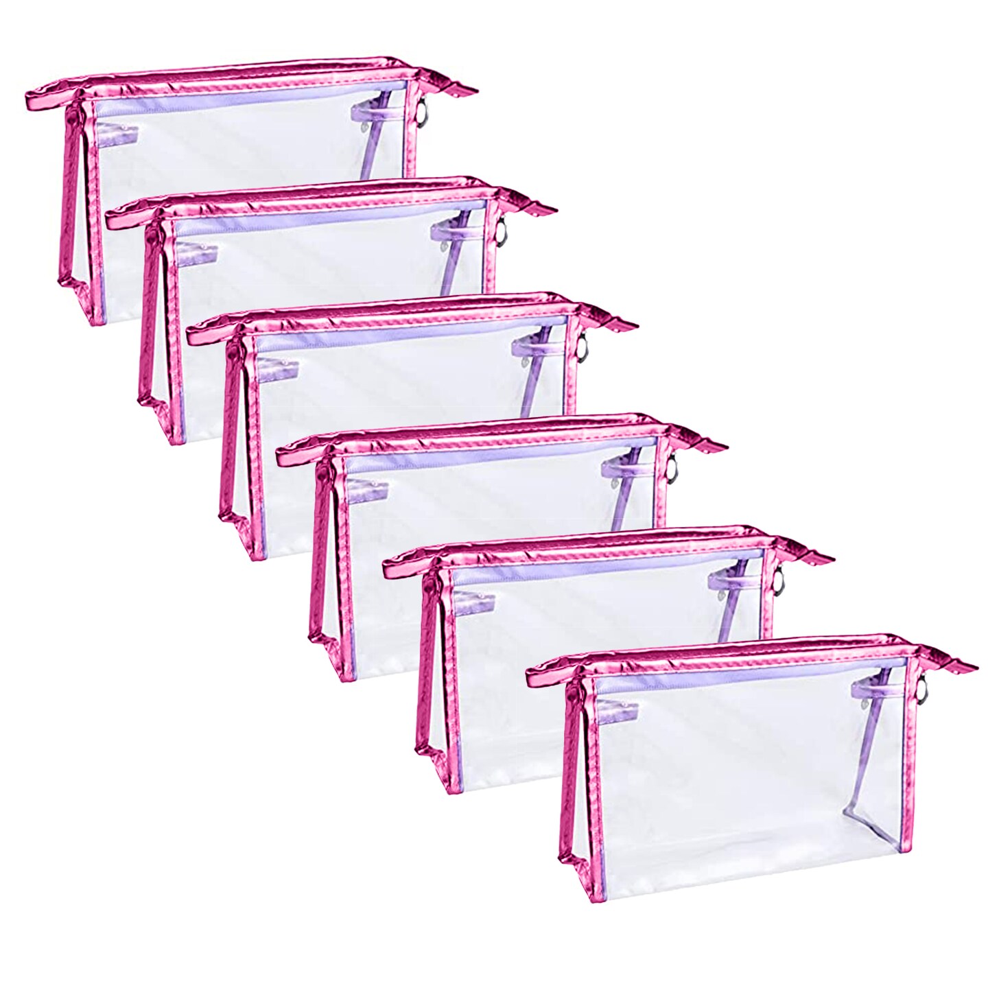 Clear Cosmetic Bag - Women's Transparent Makeup Toiletry Pouch