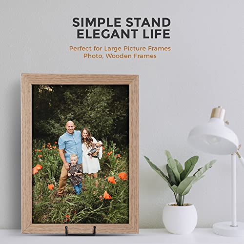 TR-LIFE 4 Pack 8 Inch Large Plate Stands for Display - Plate Holder Display  Stand + Metal Frame Holder Stand for Picture, Book, Decorative Plate