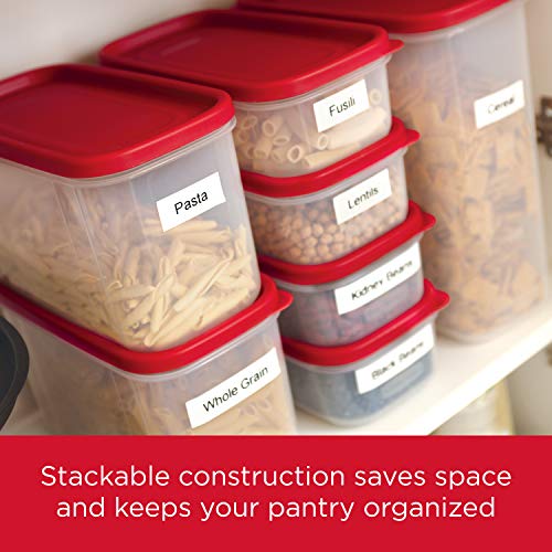  Rubbermaid Premium Modular Food Lids, Cereal Keeper, 2-Pack,  18-Cup Stacking, Space Saving Plastic Storage Containers, Clear: Home &  Kitchen