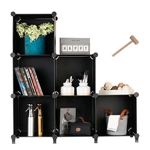  DIY Cube Bookcase Storage Organizer,Plastic Closet