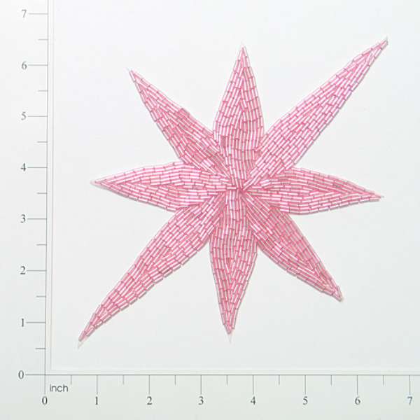 North Star Beaded Applique/Patch
