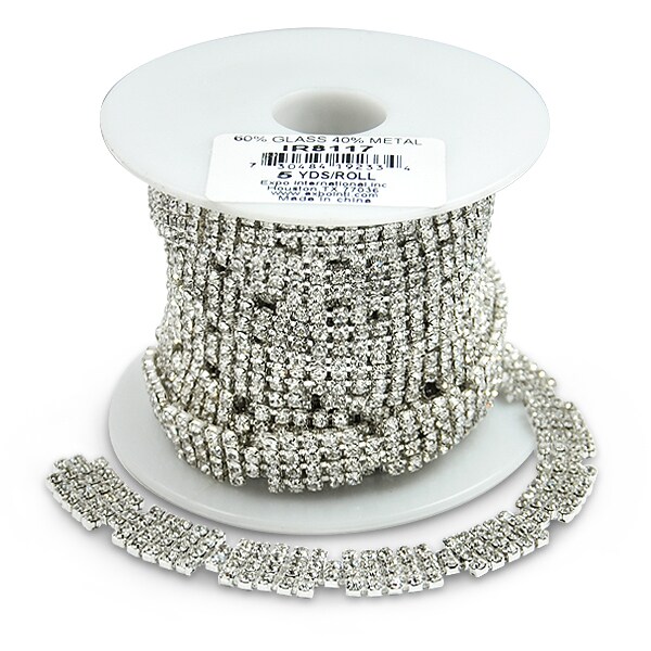 Christine Rhinestone Trim 3/8&#x22;