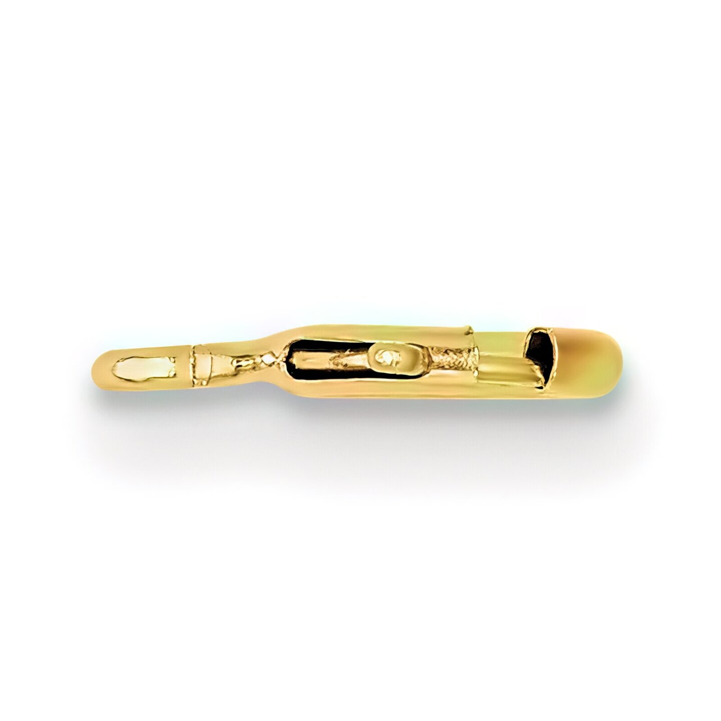 14K Gold Spring Ring Clasp