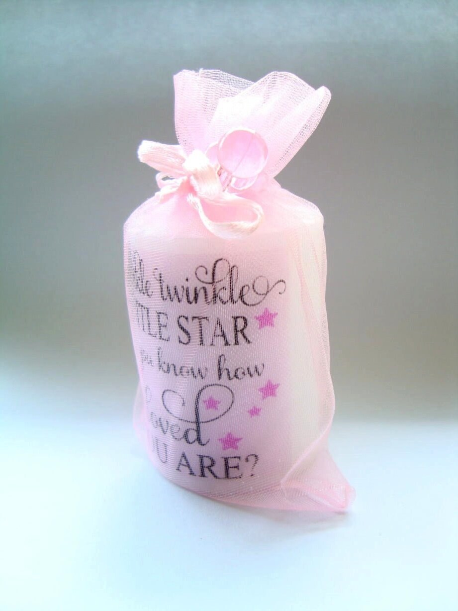 10 Twinkle Twinkle Little Star Baby Shower Favors, Candles, Baby Shower Favors, Customized, Journaling Supplies, Baby Girl