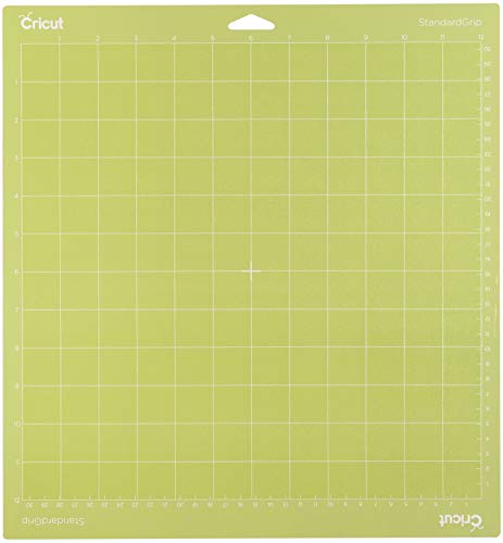 Cricut StandardGrip Machine Cutting Mats 12in x 12in, Reusable for Crafts  with Protective Film,Use with Cardstock, Iron On, Vinyl and More,  Compatible with Cricut Explore & Maker (2 Count) ,Green 
