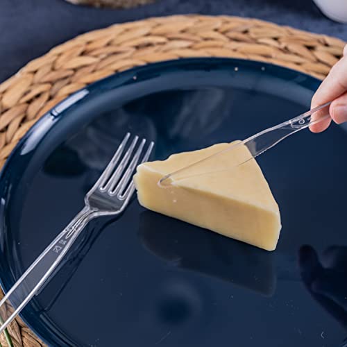 Disposable Cutlery set, SAPPHIRE Design, Clear Color, 360 Pieces: 180 Forks, 120 Spoons, 60 Knives