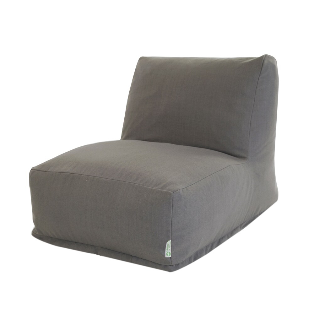 Majestic Home Goods   Decorative Gray Wales Bean Bag Chair Lounger