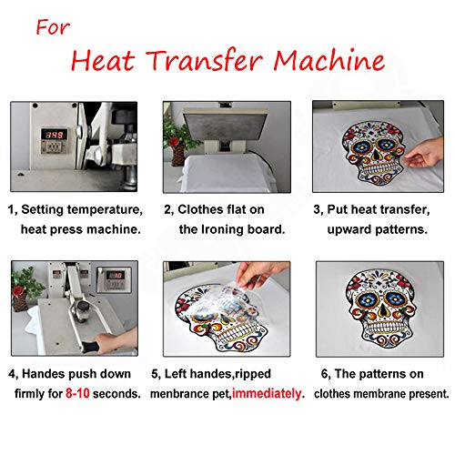 10 PCS Flower Iron on Sticker Heat Transfer Patches , Appliques Decals for T-Shirt Jeans Backpacks Jackets Dress Clothing Art Decoration Accessories