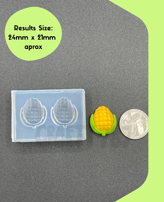 Corn on a Cob Silicone Mold , Resin Mold, Polymer Clay Mold(A15)