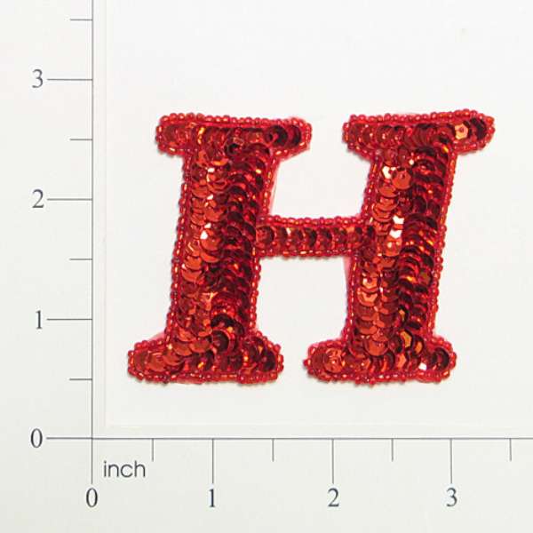 Letter H Sequin Applique/Patch Michaels