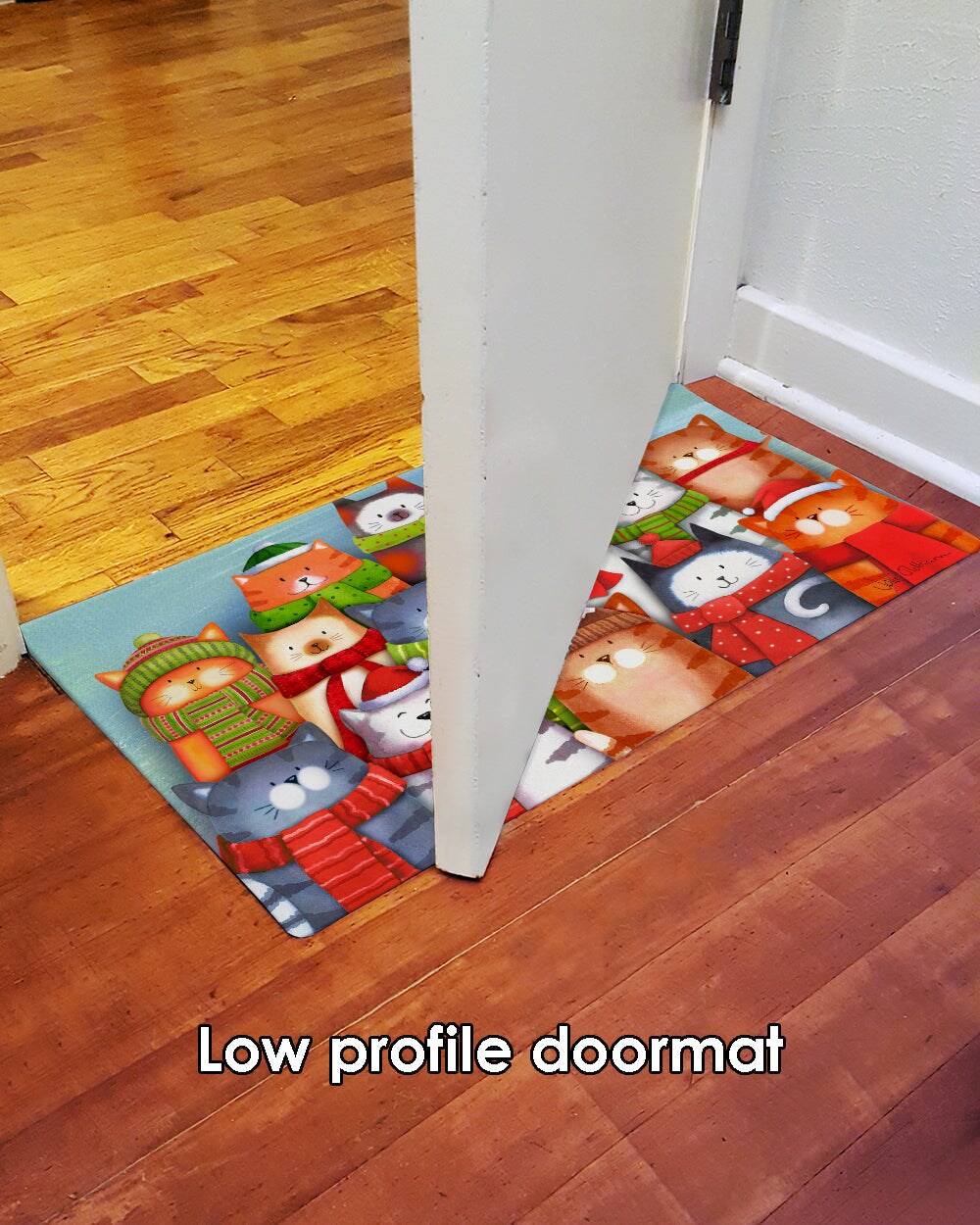 Cat Caroling Door Mat (18 x 30&#x22;)