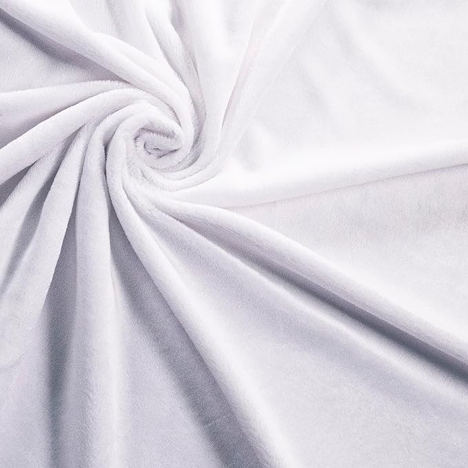 FabricLA Minky Fabric | Plain Soft Minky Fabric | 60" Inches Wide - Plain Minky Fabric by The Yard