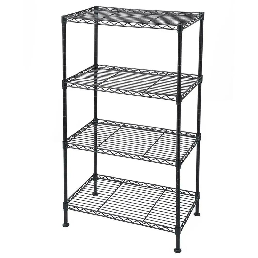 4-Shelf Adjustable Storage Shelving Unit Organizer Wire Rack Metal