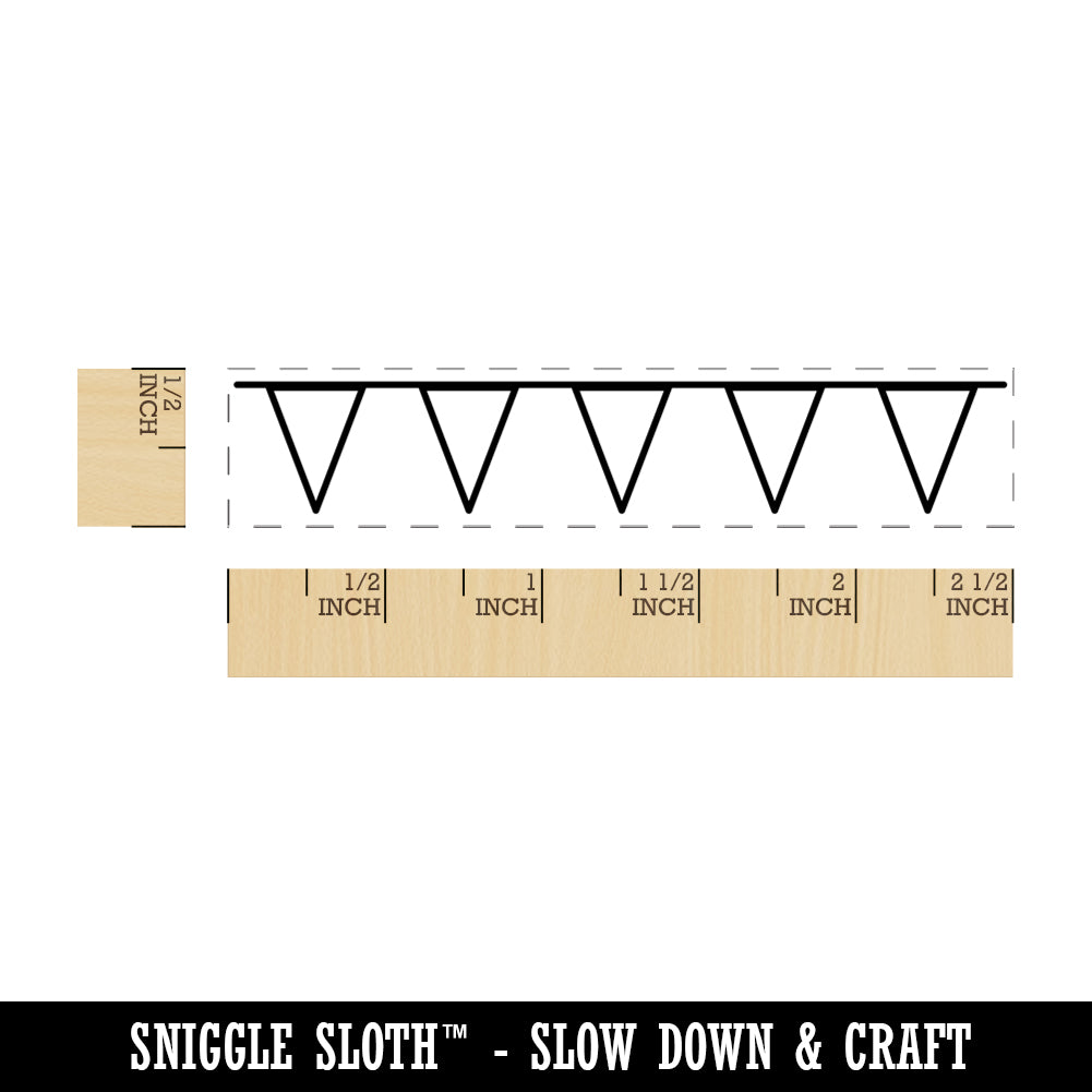 Blank Pennant Banner Border Rectangle Rubber Stamp For Stamping Blank pennant banner border rectangle rubber stamp for stamping
