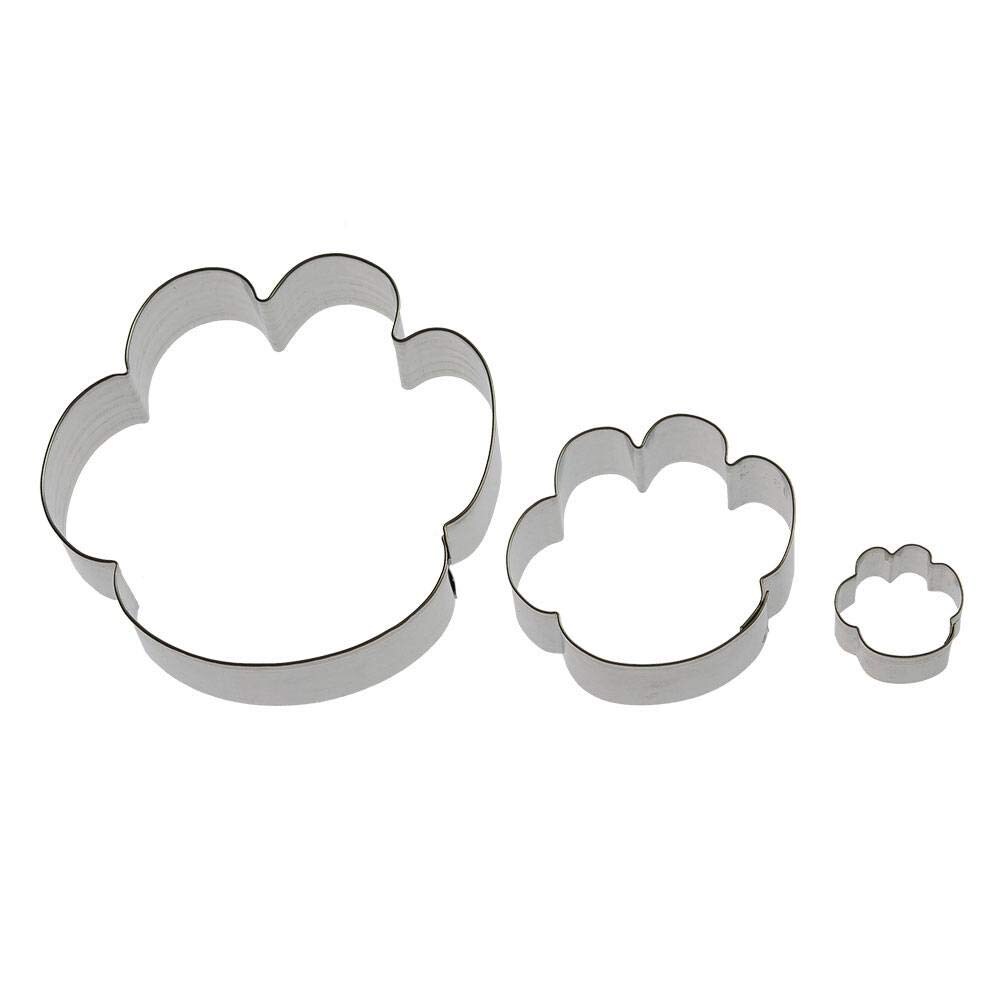 CookieCutter.Com Nested Paw Prints Cookie Cutter 3 Pc Set, Made in USA