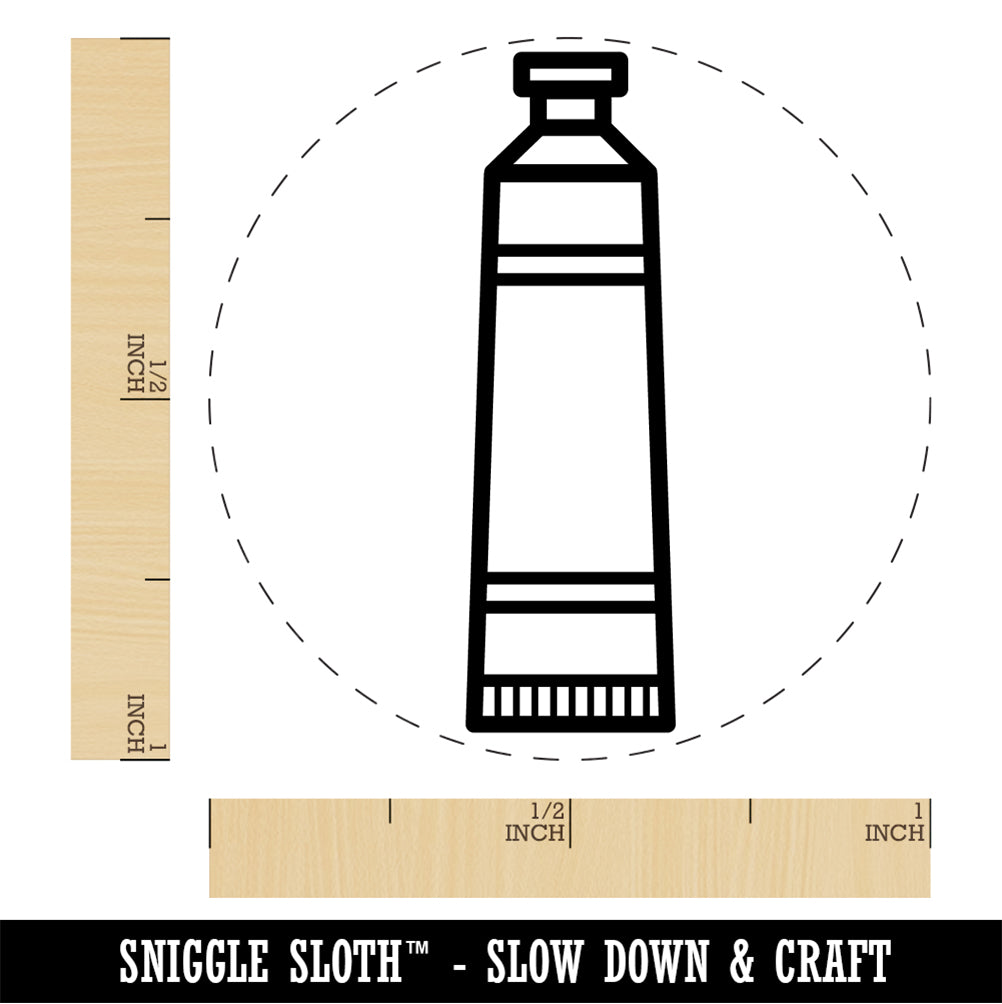 Paint Tube Art Teacher School Rubber Stamp for Stamping Crafting Planners