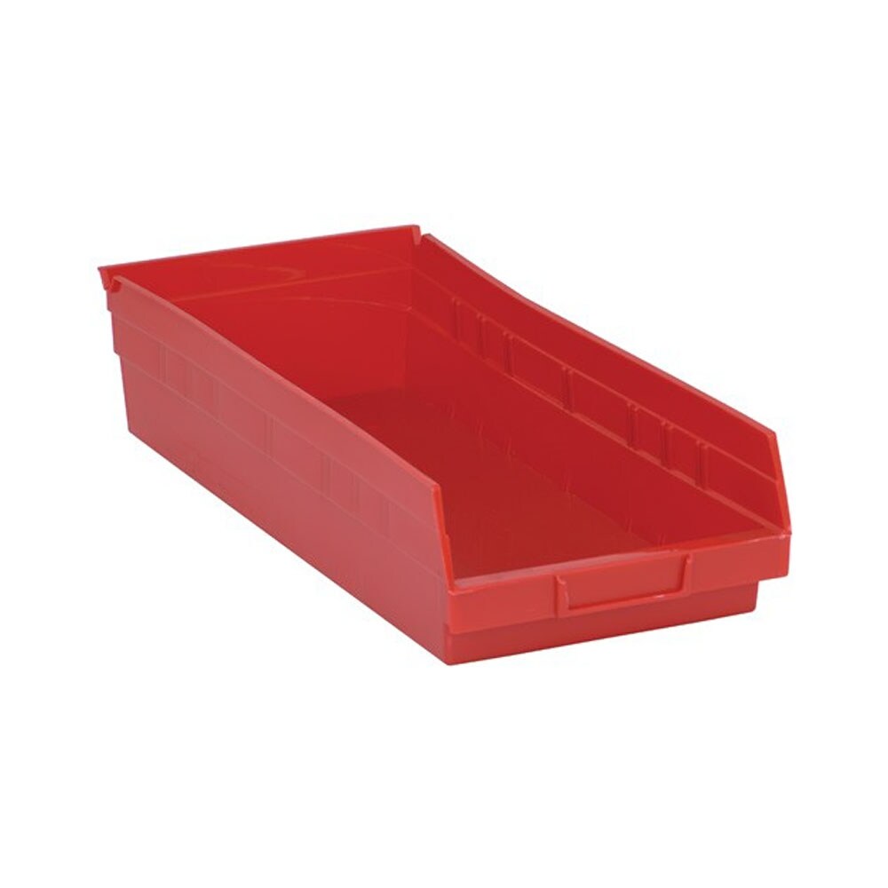 Quantum Storage Systems Economy Polypropylene Shelf Bins(17.88"Lx8.38