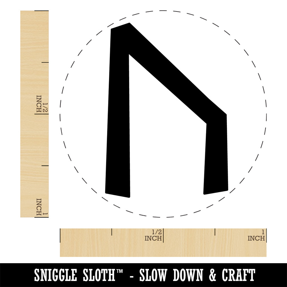 Norse Viking Dwarven Rune Letter U Rubber Stamp for Stamping Crafting Planners