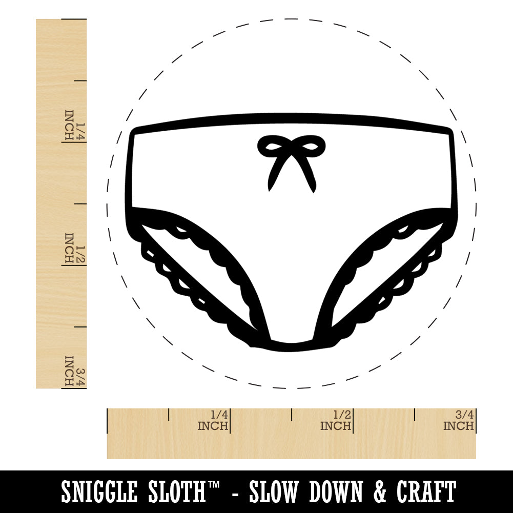 Panties Woman Underwear Rubber Stamp for Stamping Crafting Planners