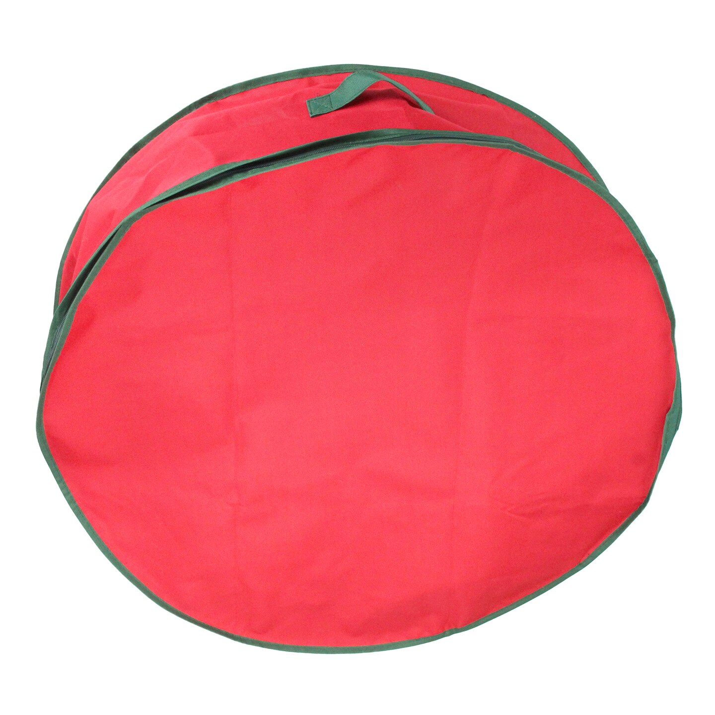 Northlight 24&#x201D; Red and Green Christmas Wreath Storage Bag