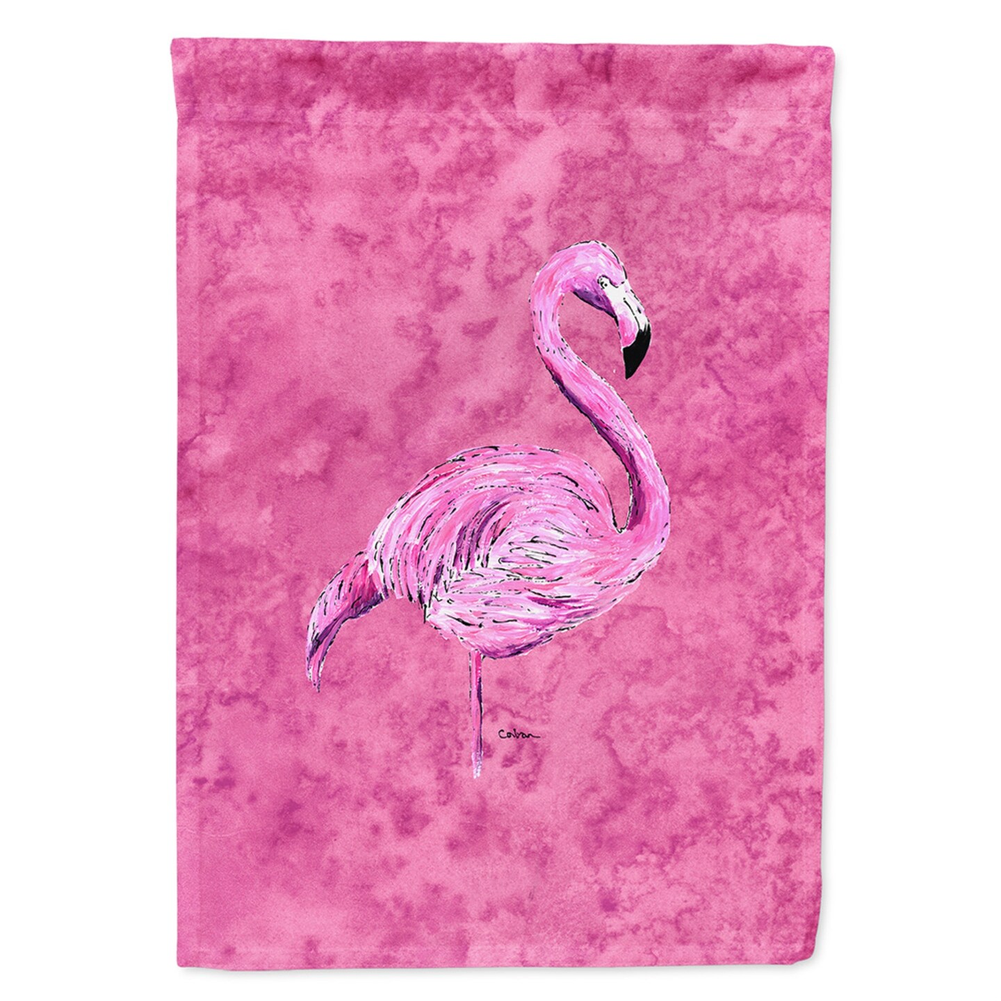 &#x22;Caroline&#x27;s Treasures 8875GF Flamingo on Pink Flag, Small, Multicolor&#x22;