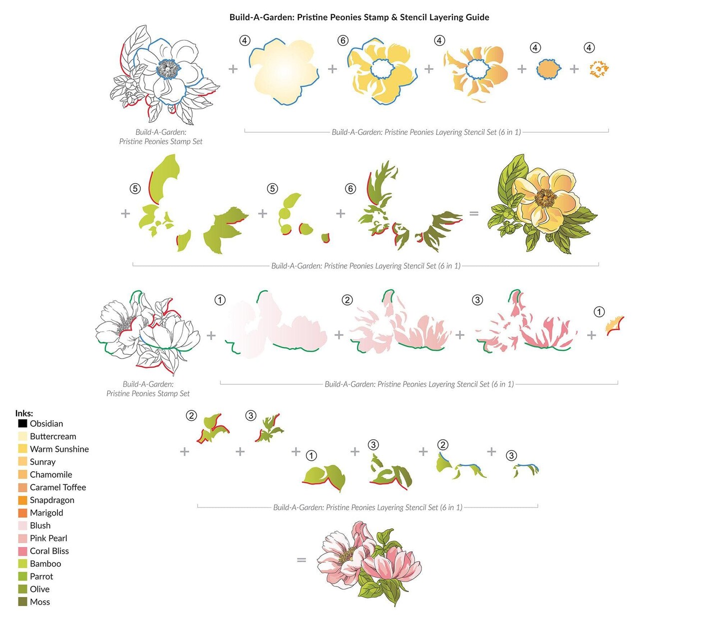 Build-A-Garden: Pristine Peonies &#x26; Add-On Die Bundle