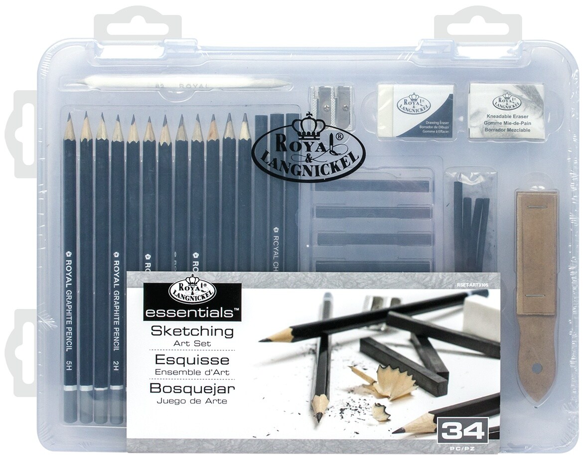  Royal & Langnickel Small Clear Case Sketching Set