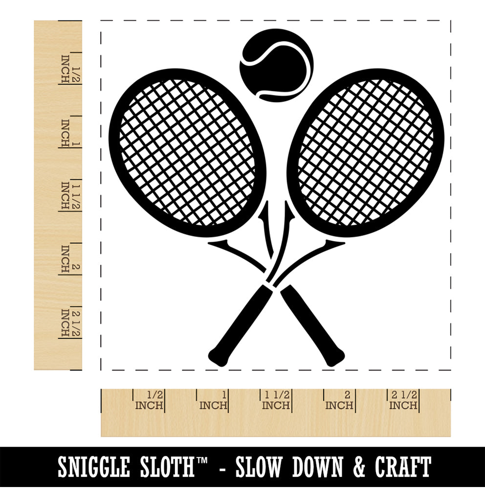 Personalized Tennis Crossed Rackets Wooden Box Sign