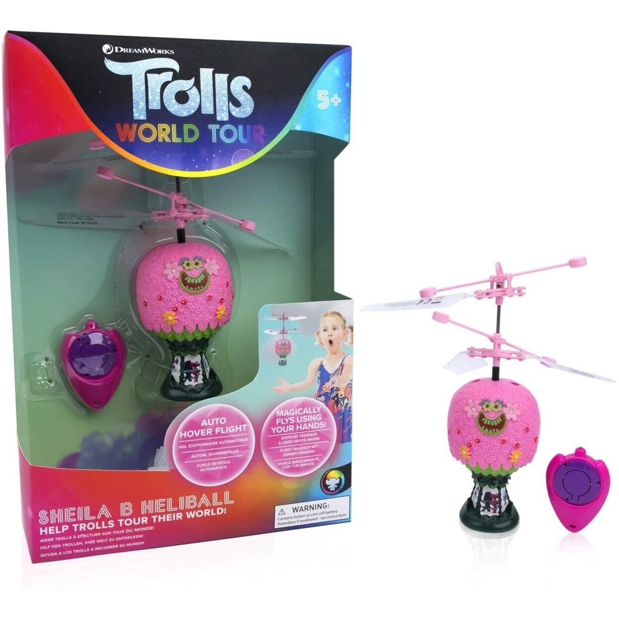 Trolls World Tour Hot Air Balloon Shelia B Heliball Rc Hover Flying Ball Wow Stuff