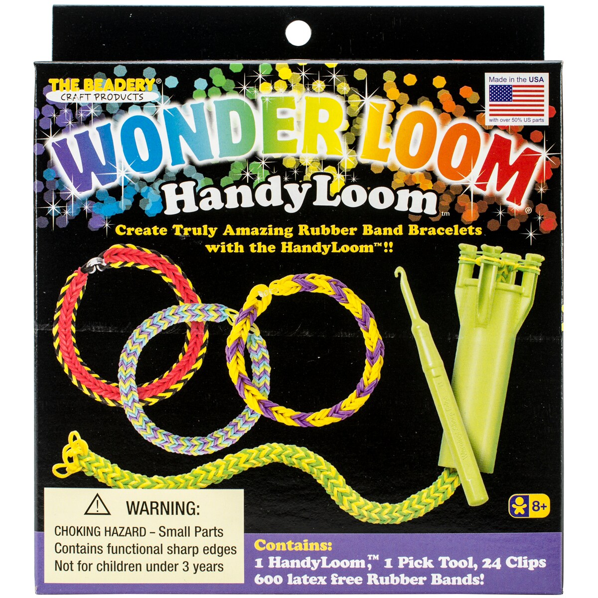 The Beadery Craft Products Wonder Loom Rubber Bands And Clips