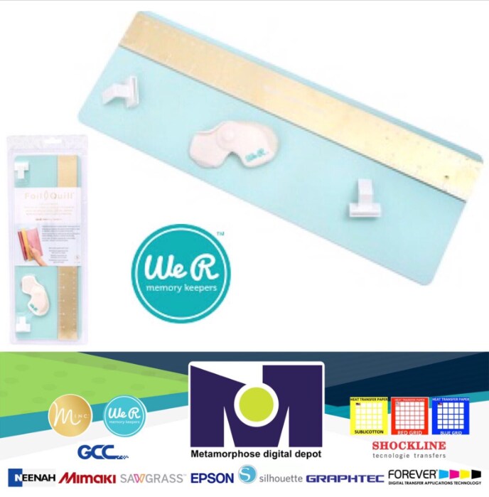 TOOL We R Memory Keepers FOIL QUILL CUTTING KIT-ONE 14x5 INCH SELF HEALING CUTTING MAT 661014