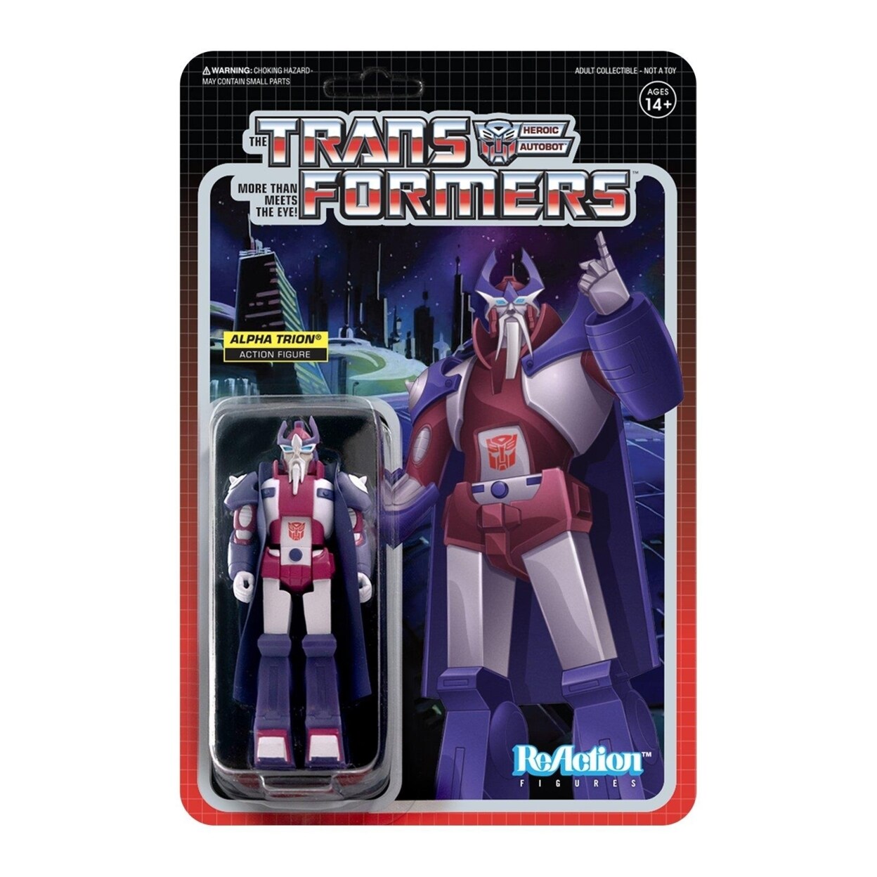 Super7 Transformers Alpha Trion Reaction Action Figure 375 Inch Retro Toy