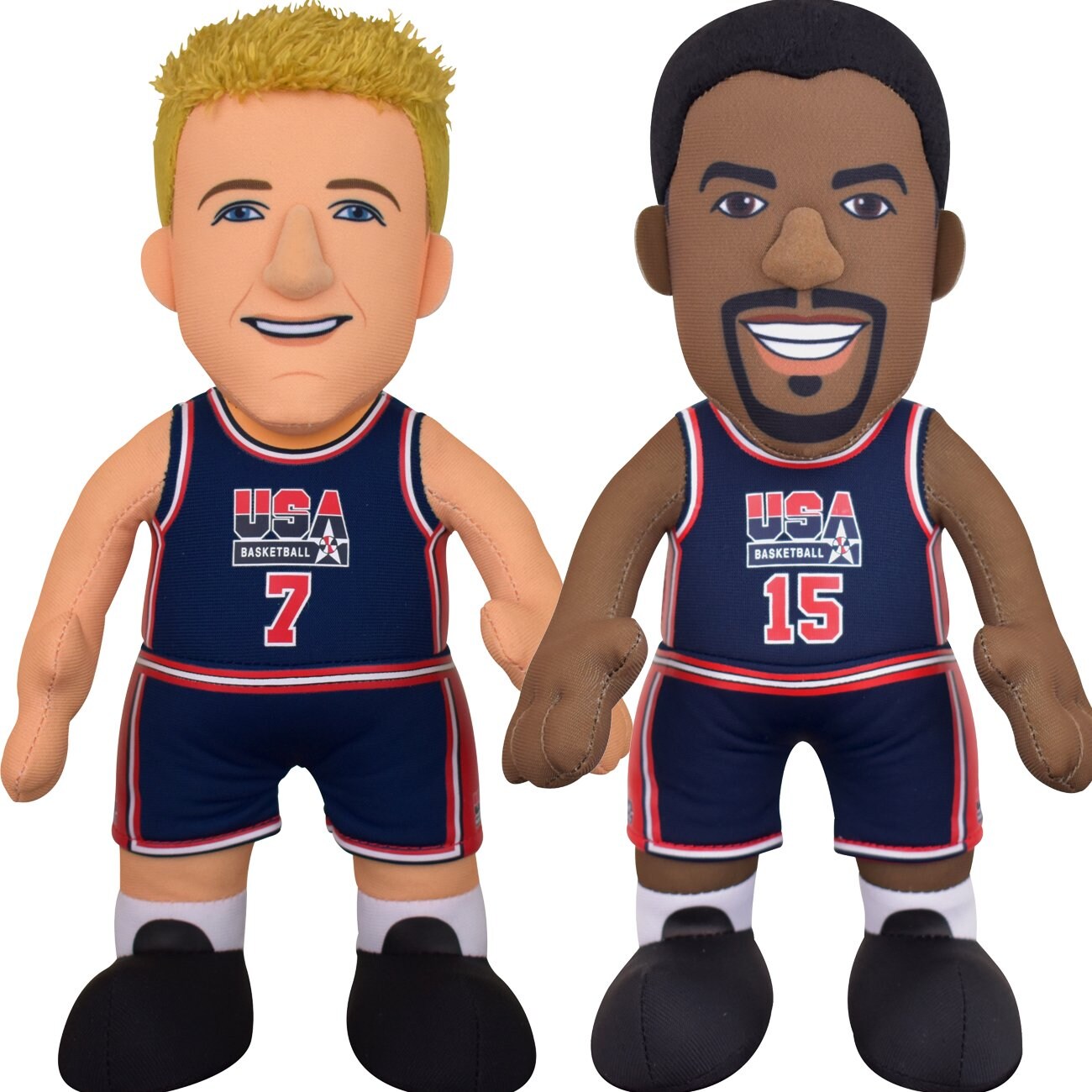 Bleacher Creatures USA Basketball Dynamic Duo Bundle Magic Johnson and Larry Bird 10" Plush