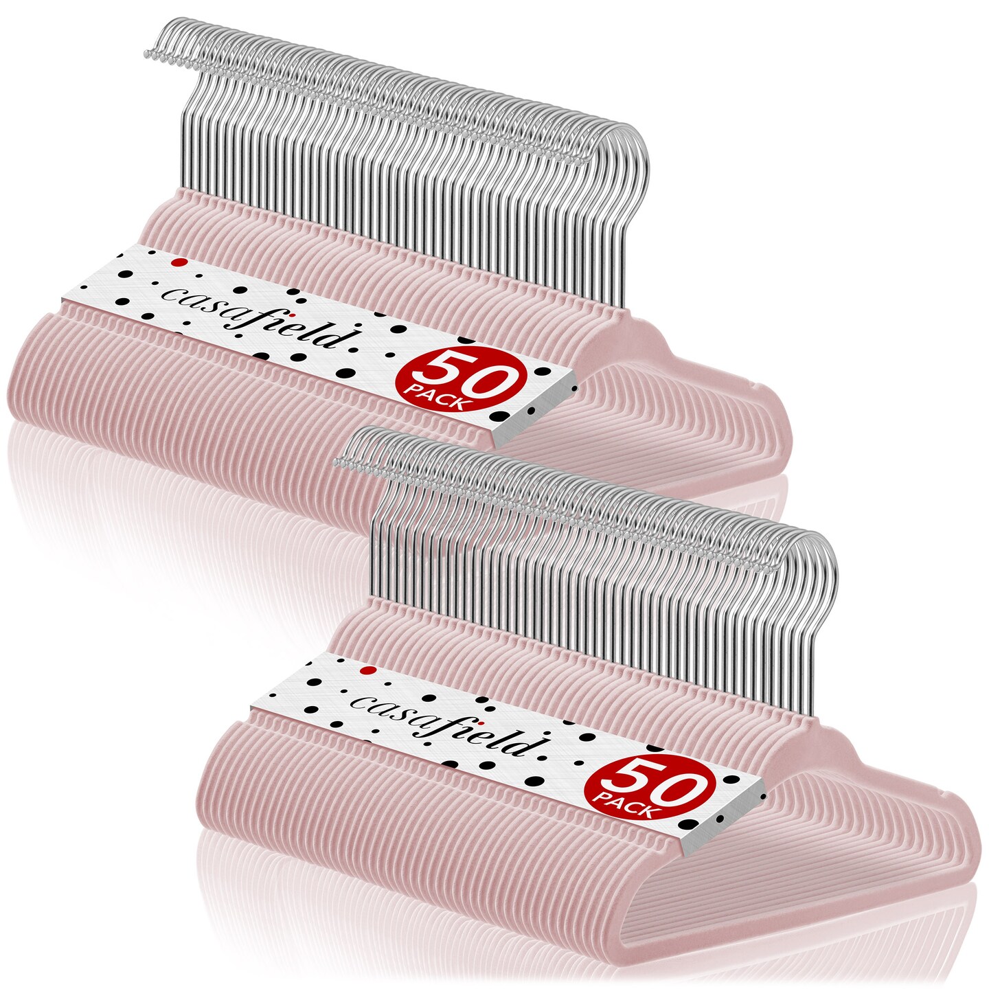 Casafield 100 Velvet Baby Hangers - 11" Size for Infant & Toddler Clothes