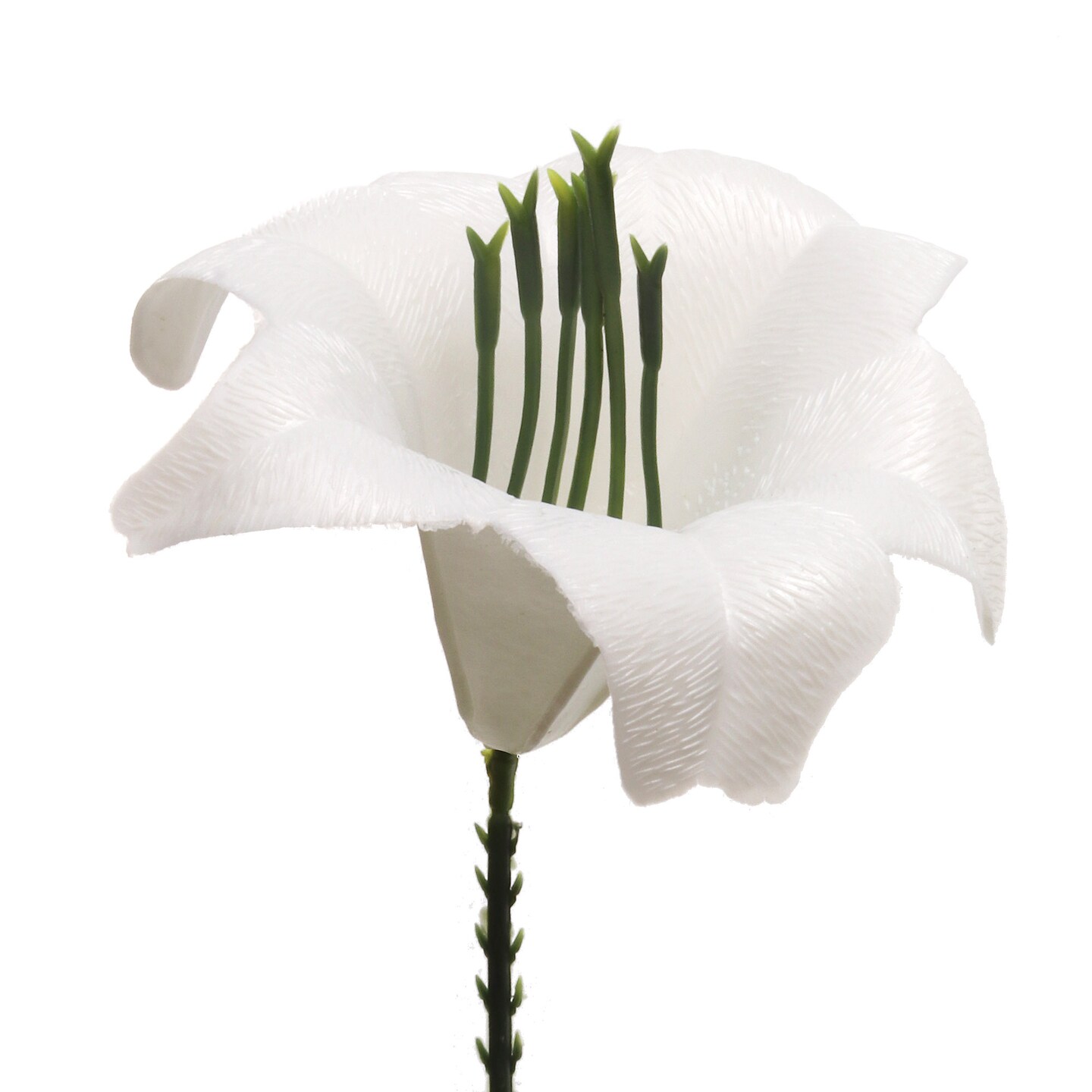 Box of 20: White Easter Lily Picks - Festive Spring Accents for Seasonal Arrangements, Special Occasions, Home &#x26; Office Decor, Floral Home by Artificial Flowers