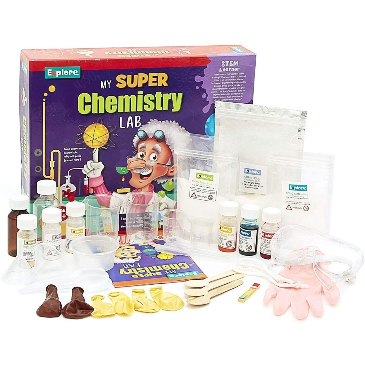 Mighty Mojo My Super Chemistry Lab Stem Diy Science Kit 22 Experiments