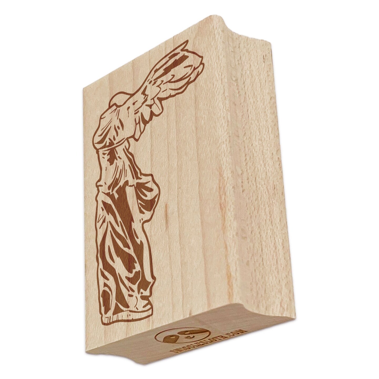 Greek Statue Winged Victory of Samothrace Rectangle Rubber Stamp for Stamping Crafting