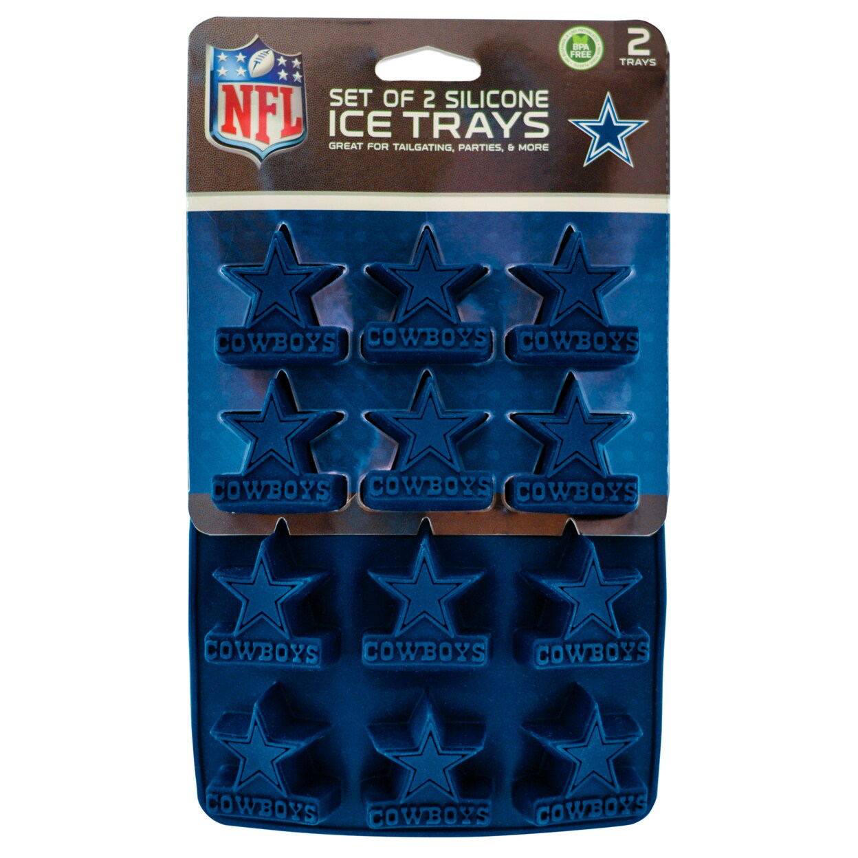 FANPAN MasterPieces s 2-Pack Team Ice Cube Trays - NFL Dallas Cowboys