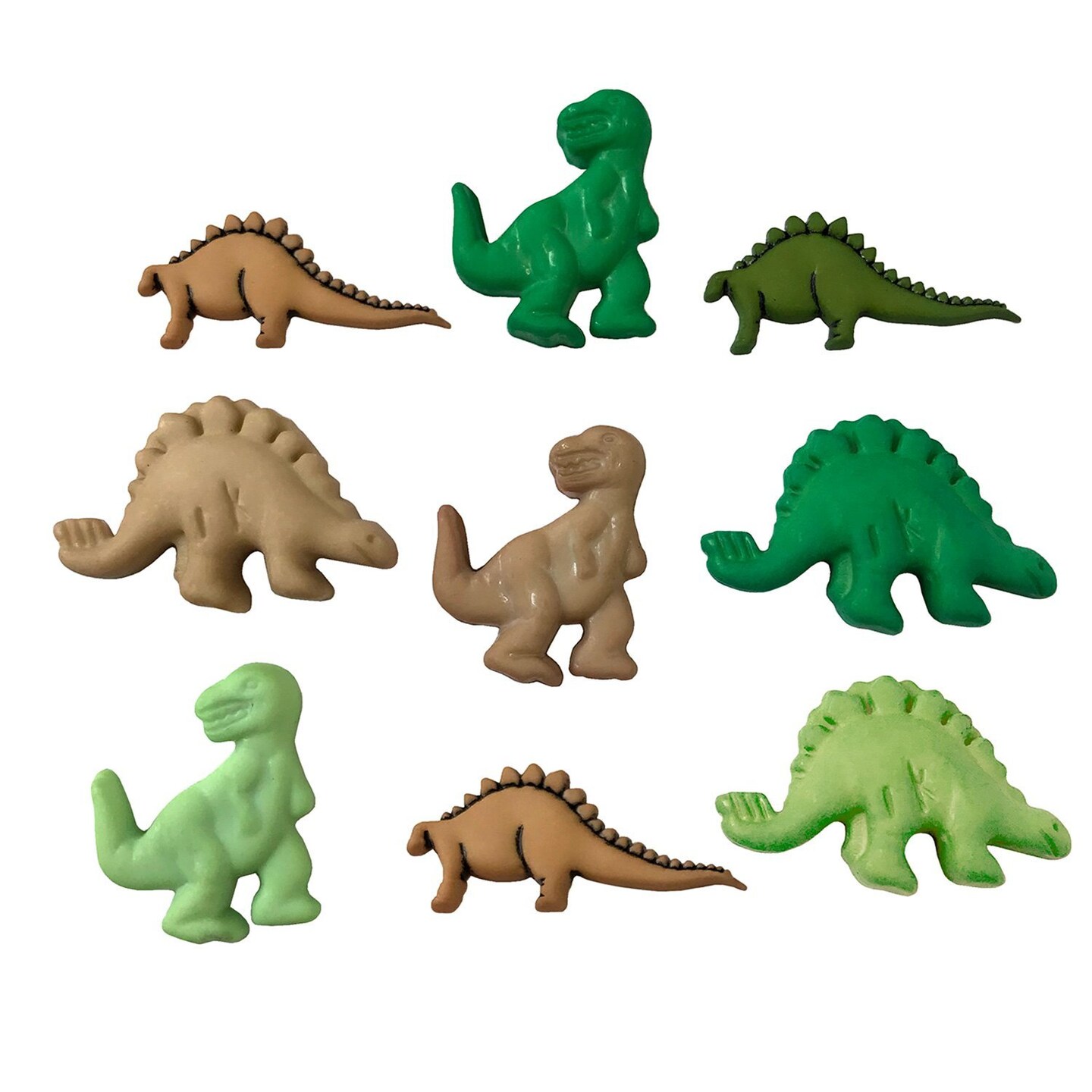 Buttons Galore and More Craft & Sewing Buttons - Dinosaurs - 27 Buttons