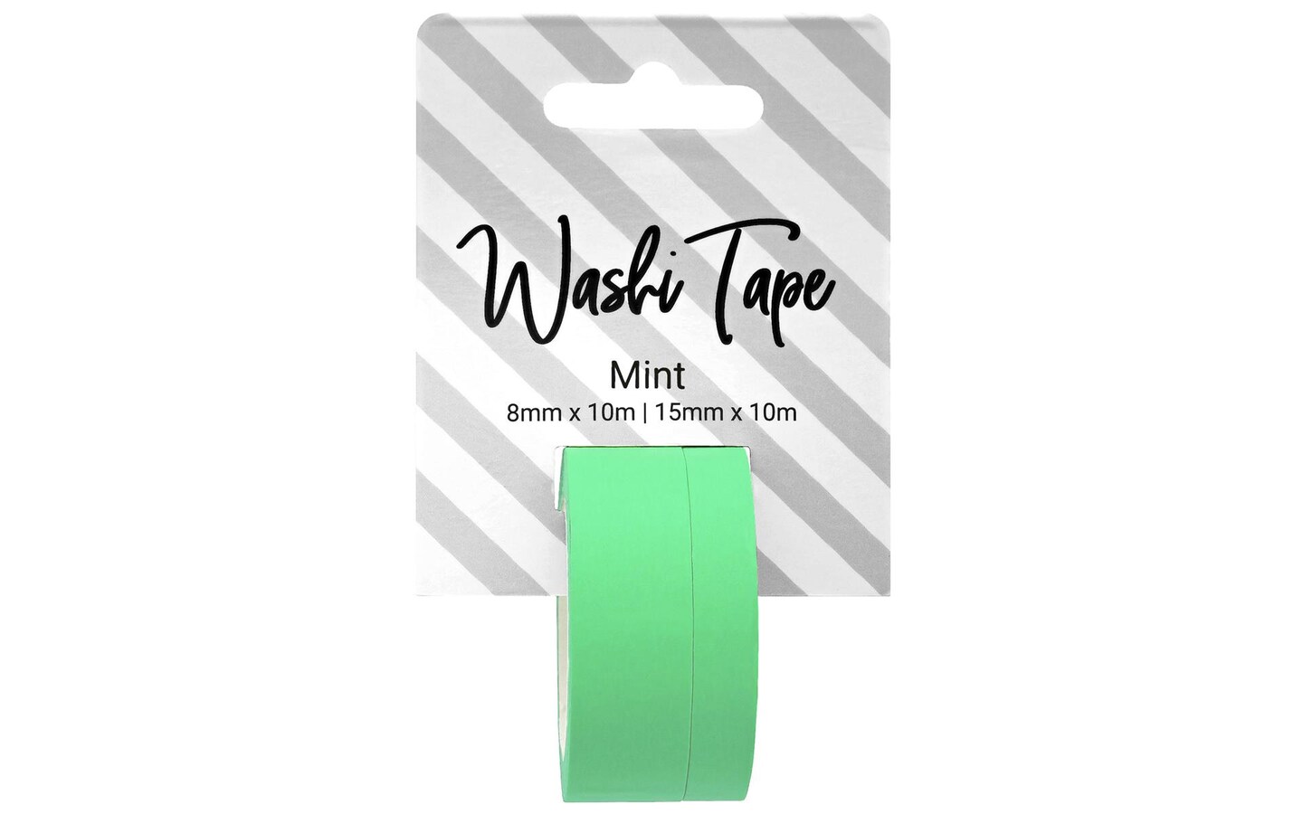 Washi Tape 8 &#x26; 15mm x 10m Solid Mint