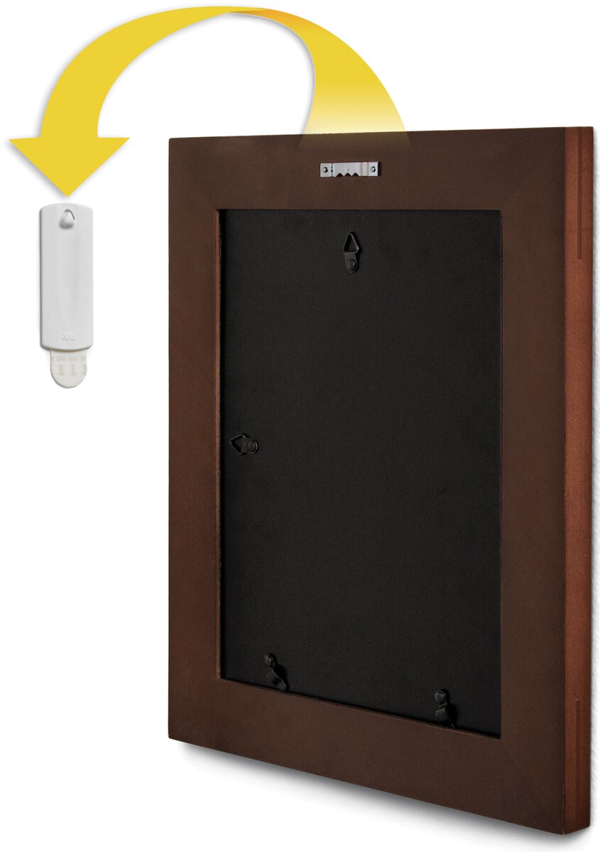 Command Large Sawtooth Picture Hangers-White 3 Hangers & 6 Strips