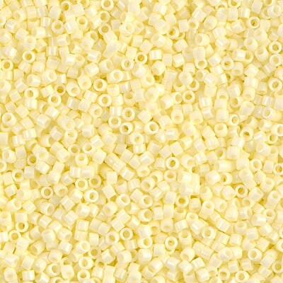 Miyuki Delica Bead 11/0, DB1491-1, Opaque Pale Yellow, 5 grams