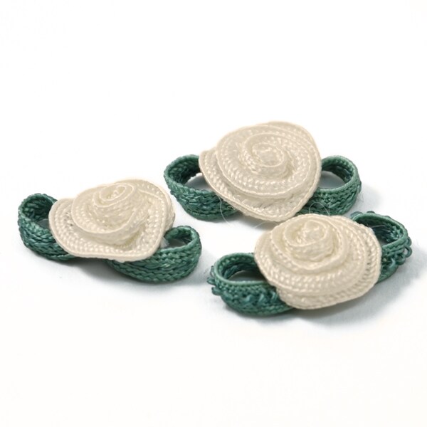 Rosette with Dark Green Leaves Pack of 3